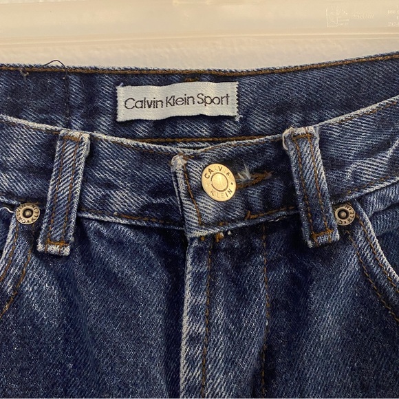 Vintage Women’s Calvin Klein Sport Mid-Rise 100% Cotton Mom Jeans - Size 26W/4 - Picture 3 of 8